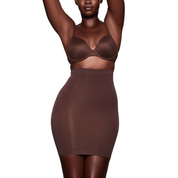 SKIMS Other - NWOT SKIMS Long Skirt Slip Shapewear Cocoa XXS/XS